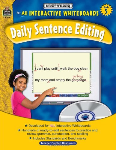 Stock image for Daily Sentence Editing, Grade 5: Interactive Learning for all Interactive Whiteboards for sale by tttkelly1