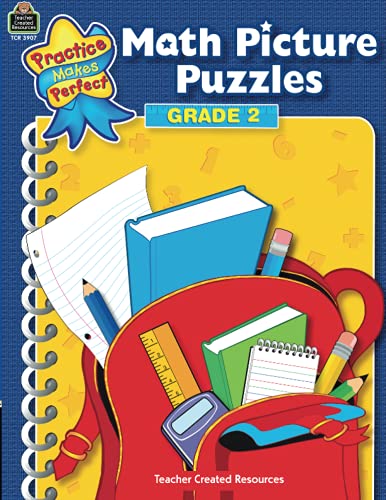 Stock image for Math Picture Puzzles Grade 2: Grade 2 (Practice Makes Perfect (Teacher Created Materials)) for sale by HPB-Diamond