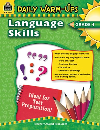 Beispielbild fr Daily Warm-Ups: Language Skills Grade 4: Language Skills Grade 4 zum Verkauf von Your Online Bookstore