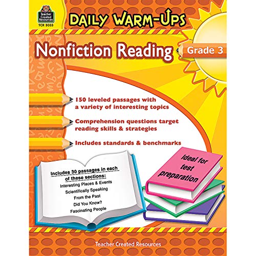 Stock image for Daily Warm-Ups: Nonfiction Reading Grd 3: Nonfiction Reading Grd 3 for sale by GF Books, Inc.
