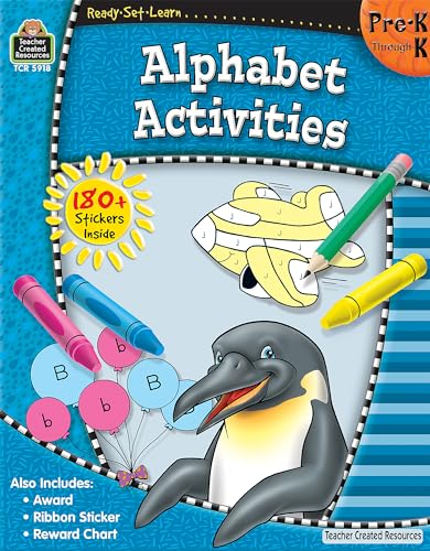 Stock image for ReadySetLearn: Alphabet Activities, Grades PreK"K from Teacher Created Resources for sale by Once Upon A Time Books