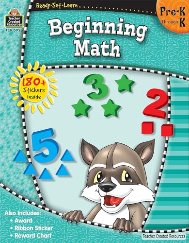 Stock image for ReadySetLearn: Beginning Math, Grades PreK"K from Teacher Created Resources for sale by Once Upon A Time Books