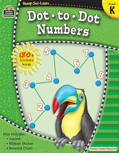 Stock image for ReadySetLearn: Dot-to-Dot Numbers, Grade K from Teacher Created Resources for sale by Once Upon A Time Books