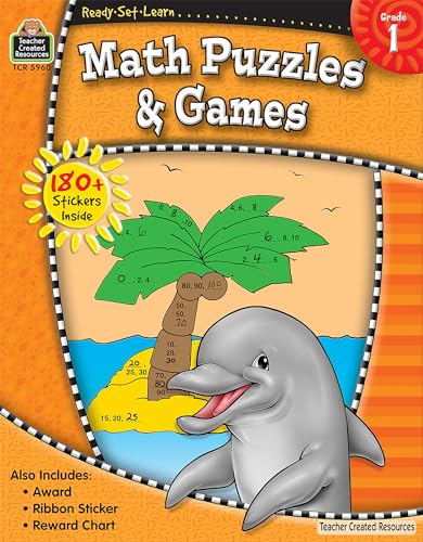 Ready-Set-Learn: Math Puzzles and Games Grd 1 (9781420659603) by Teacher Created Resources