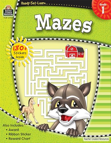 Stock image for ReadySetLearn: Mazes, Grade 1 from Teacher Created Resources for sale by HPB-Diamond