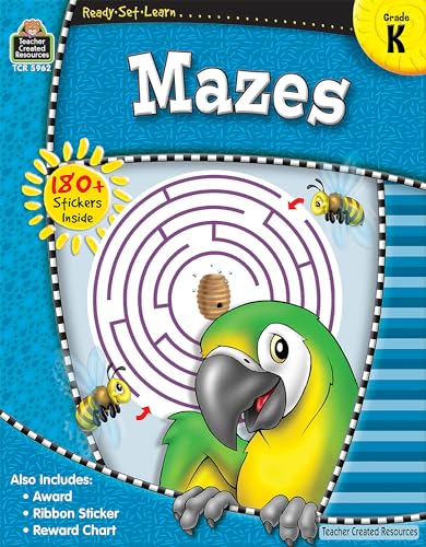 Stock image for ReadySetLearn: Mazes, Grade K from Teacher Created Resources for sale by BooksRun