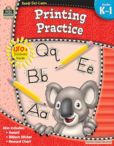 Stock image for ReadySetLearn: Printing Practice, Grades K-1 from Teacher Created Resources for sale by ZBK Books