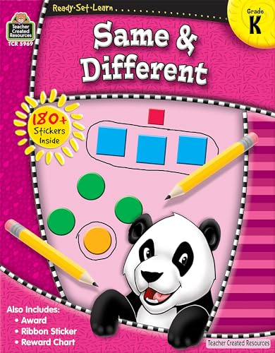 9781420659696: Same & Different Grade K (Ready Set Learn)