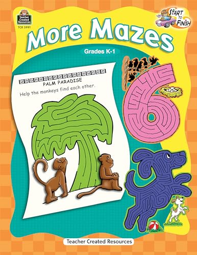 Stock image for More Mazes, Grades K-1 (Start to Finish series) for sale by Gulf Coast Books