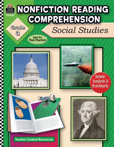 9781420680249: Nonfiction Reading Comprehension: Social Studies, Grade 3: Social Studies, Grade 3