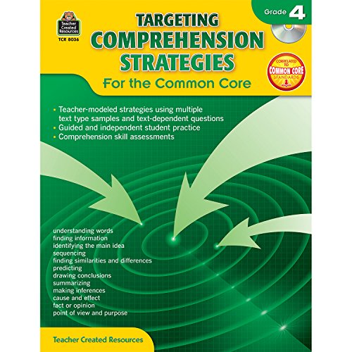 

Teacher Created Resources Targeting Comprehension Strategies: For the Common Core Book with CD, Grade 4
