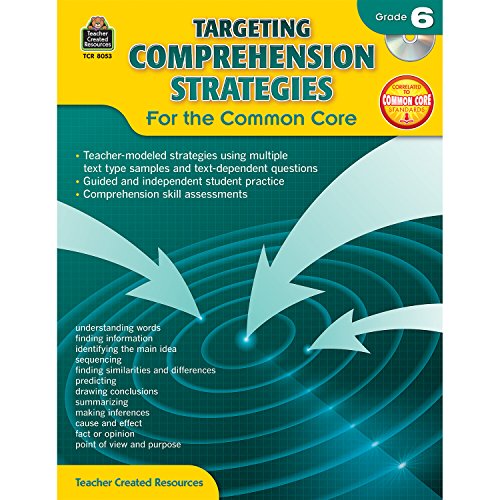 Beispielbild fr Teacher Created Resources Targeting Comprehension Strategies: For the Common Core Book with CD, Grade 6 zum Verkauf von BooksRun