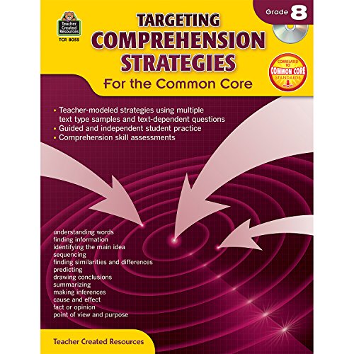 9781420680553: Teacher Created Resources Targeting Comprehension Strategies For the Common Core, Grade 8