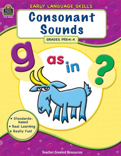 9781420680652: Consonant Sounds, Grades PreK-K (Early Language Skills)