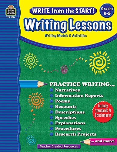 Write from the Start! Writing Lessons Grd 6-8: Writing Models & Activities (9781420680744) by Brown, Kristine