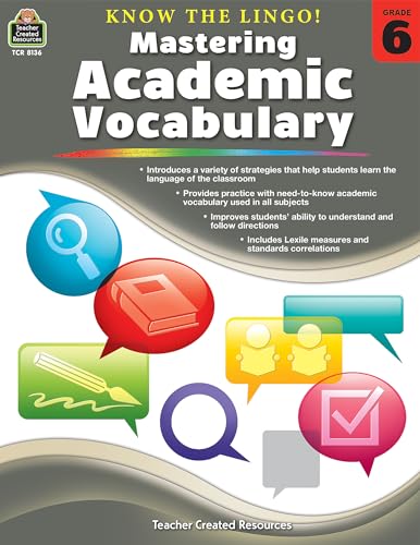9781420681369: Know the Lingo! Mastering Academic Vocabulary (Gr. 6)
