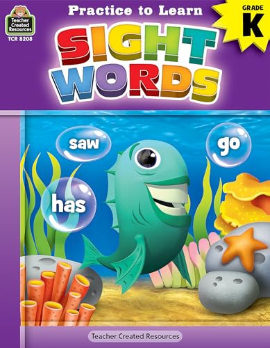 Stock image for Teacher Created Resources Practice to Learn: Sight Words Grade K for sale by SecondSale