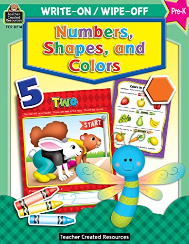 Imagen de archivo de TCR Teacher Created Resources Write-On/Wipe-Off: Numbers, Shapes, and Colors a la venta por Reliant Bookstore