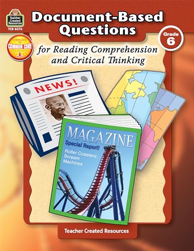 9781420683769: Document-Based Questions for Reading Comprehension and Critical Thinking: Grade 6