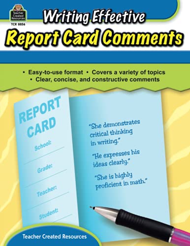 Imagen de archivo de Writing Effective Report Card Comments a la venta por BooksRun