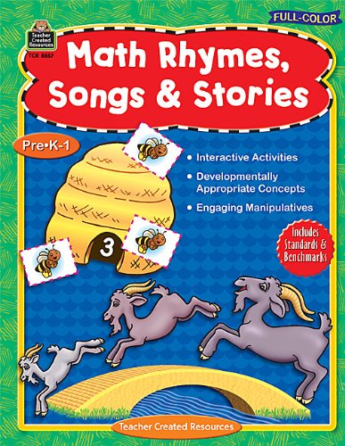 9781420688573: Full-color Math Rhymes, Songs & Stories, Preschool-grade 1