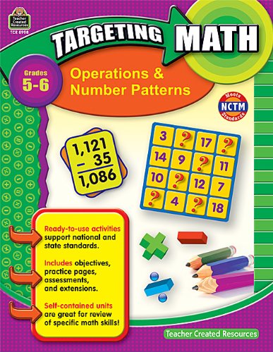 Stock image for Targeting Math: Operations & Number Patterns, Grades 5-6 for sale by HPB-Diamond