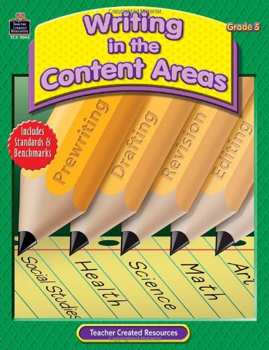 9781420690453: Writing in the Content Areas, Grade 5