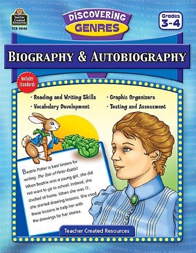 9781420690484: Biography & Autobiography Grades 3-4 (Discovering Genres)