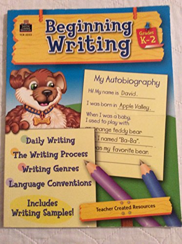Beispielbild fr Beginning Writing: Grades K-2 zum Verkauf von Wonder Book