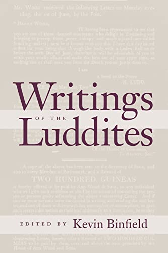 Beispielbild fr Writings of the Luddites zum Verkauf von Blackwell's