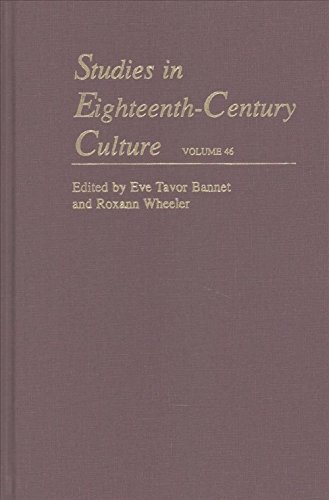 Beispielbild fr Studies in Eighteenth-Century Culture zum Verkauf von Blackwell's