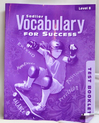 Imagen de archivo de Vocabulary For Success (Test Booklet), Grade 7 (Level B); 2011 ; 9781421708478 ; 1421708477 a la venta por APlus Textbooks