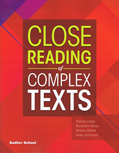 Imagen de archivo de Sadlier Close Reading of Complex Texts Grade 6 Student Edition a la venta por BooksRun