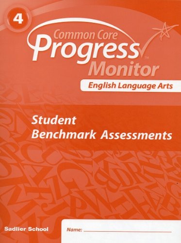 Beispielbild fr English Language Arts, Common Core Progress Monitor (4th Grade, Student Benchmark Assessments) zum Verkauf von Books From California