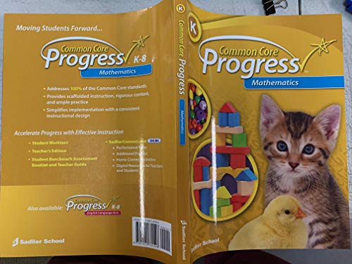 Beispielbild fr Common Core Progress Mathematics Grade K zum Verkauf von Better World Books