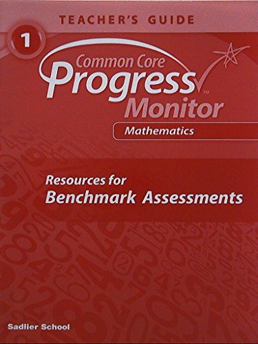 Beispielbild fr Common Core, Progress Monitor, Mathematics, Grade 1, Teacher's Guide, Resources for Benchmark Assessments, 9781421731810 zum Verkauf von HPB-Red