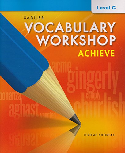 Imagen de archivo de Vocabulary Workshop Achieve Level C Grade 8 a la venta por Goodwill of Colorado