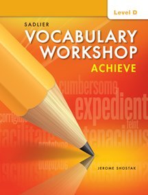 Stock image for Vocabulary Workshop Achieve Level D Grade 9 for sale by ThriftBooks-Dallas