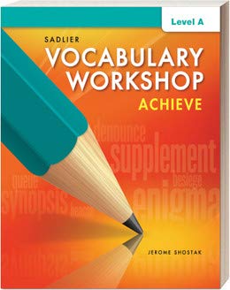 Stock image for Vocabulary Workshop Achieve Level A for sale by Book Deals