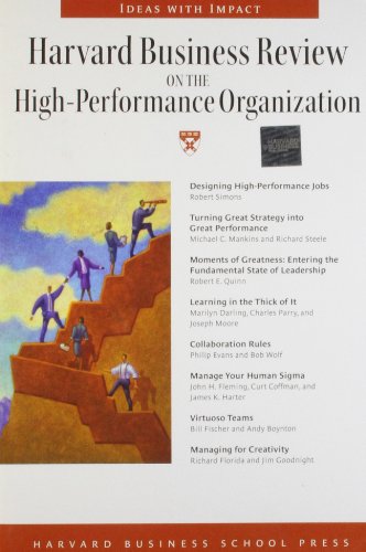 Stock image for Harvard Business Review on the High-performance Organization (Harvard Business Review Paperback Series) for sale by Wonder Book