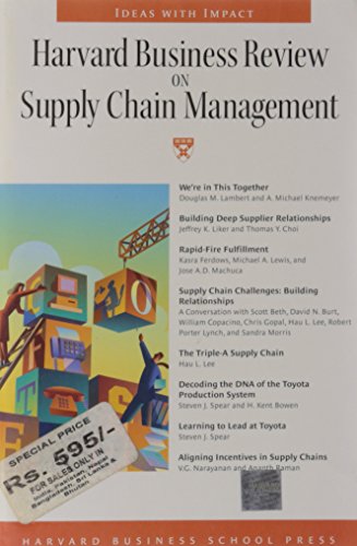 Beispielbild fr Harvard Business Review on Supply Chain Management (Harvard Business Review Paperback Series) zum Verkauf von Sigrun Wuertele buchgenie_de