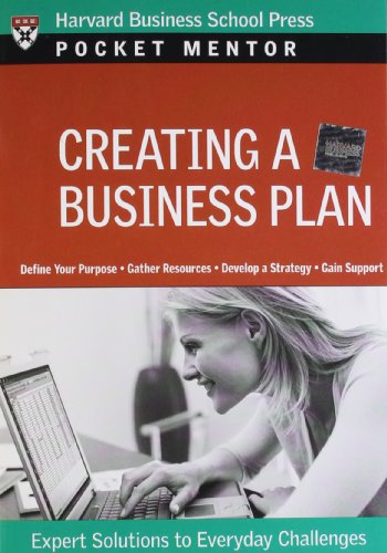 Beispielbild fr Creating a Business Plan (Pocket Mentor) zum Verkauf von Wonder Book