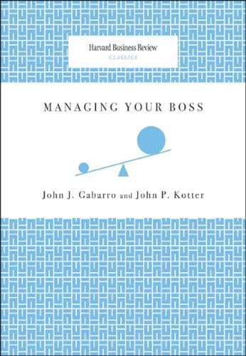 Beispielbild fr Managing Your Boss zum Verkauf von Better World Books: West