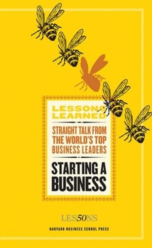 Beispielbild fr Starting a Business (Lessons Learned) zum Verkauf von Reuseabook