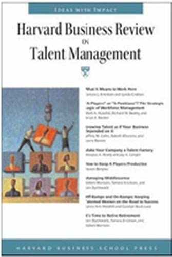 Imagen de archivo de Harvard Business Review on Talent Management (Harvard Business Review Paperback Series) a la venta por Wonder Book