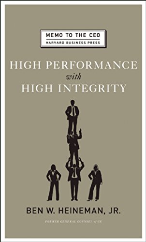Imagen de archivo de High Performance with High Integrity a la venta por 2Vbooks