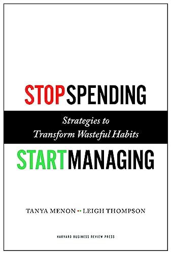 Imagen de archivo de Stop Spending, Start Managing: Strategies to Transform Wasteful Habits a la venta por SecondSale