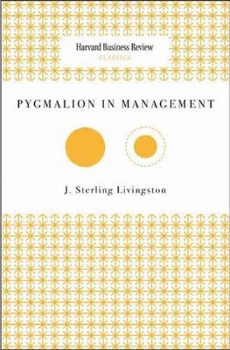 Beispielbild fr Pygmalion in Management zum Verkauf von Ammareal