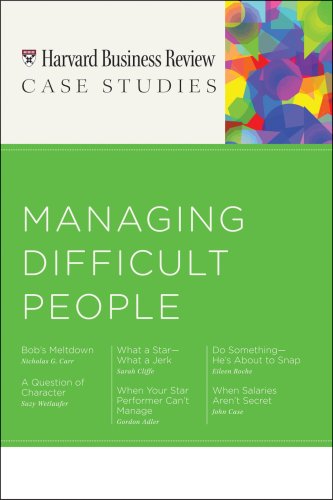 Imagen de archivo de HBR Case Studies: Managing Difficult People (Harvard Business Review Case Studies) a la venta por Hafa Adai Books