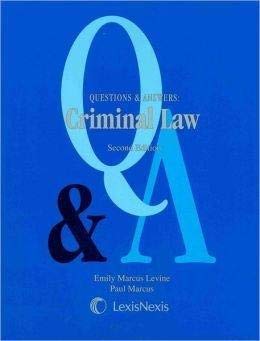Stock image for Questions and Answers: Criminal Law for sale by HPB-Red